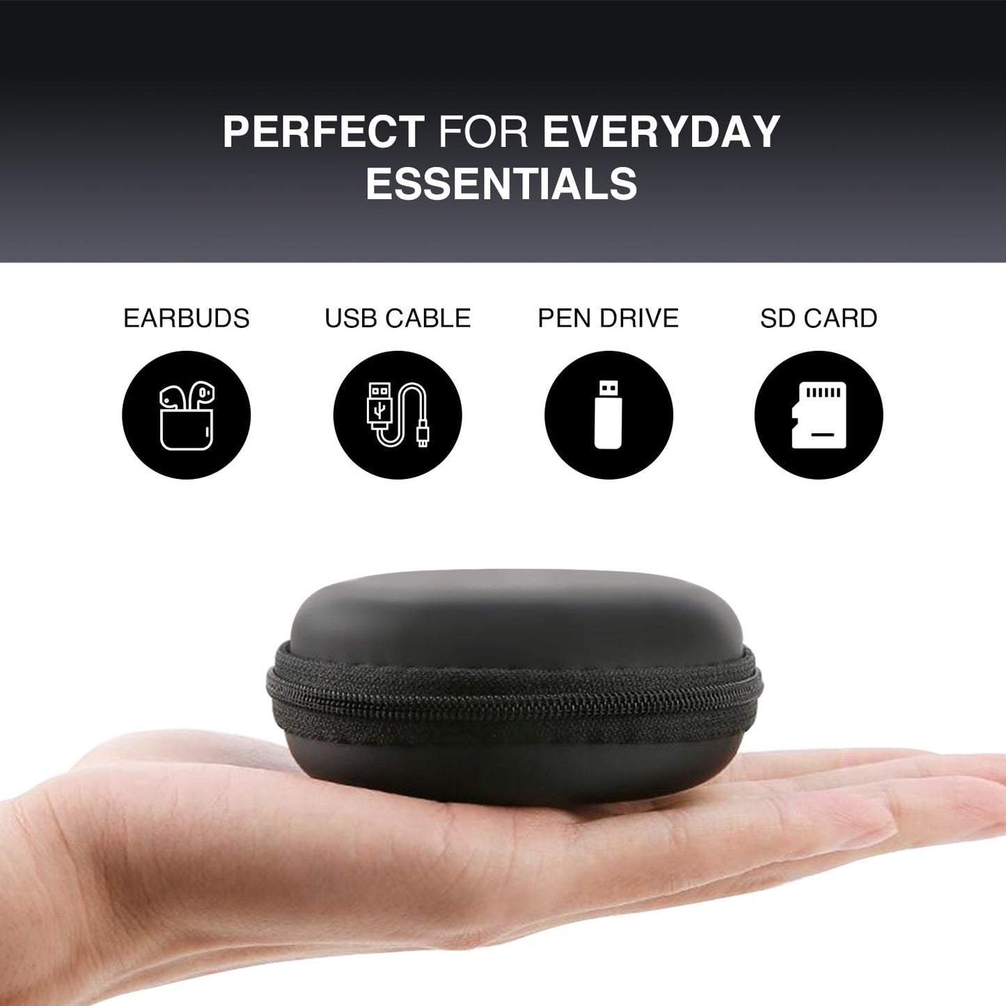 Premium Hard Shell Earphone Case Cover | Shockproof Travel Pouch for Earphones & Accessories