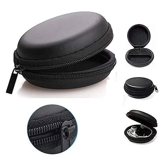 Premium Hard Shell Earphone Case Cover | Shockproof Travel Pouch for Earphones & Accessories