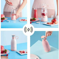 Portable Blender, USB Rechargeable Mini Juicer Blender with ( 6 Blades )