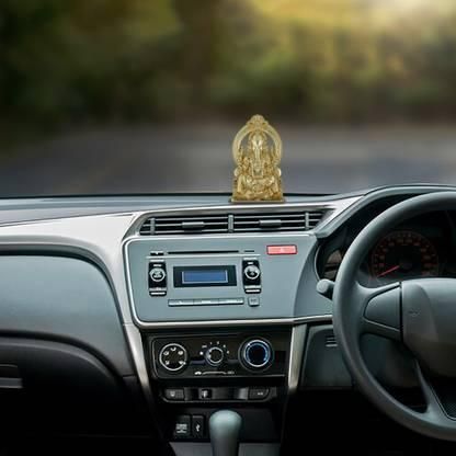 Golden Ganesh For Car Dashboard