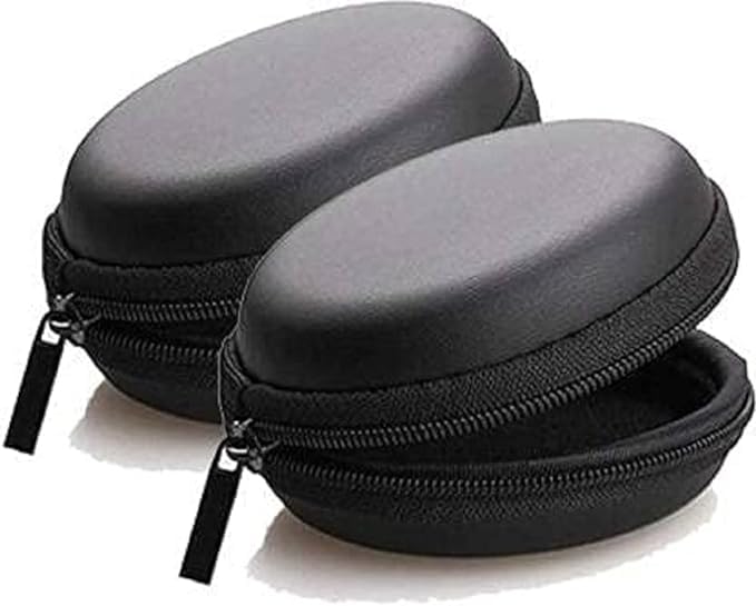Compact Earphone Storage Pouch Case for Headsets, USB Drives & Charging Cables | Protective Carry Cover