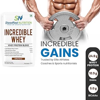 Steadfast Nutrition Incredible Whey – Chocolate Flavour | Fast Absorption Protein Sachets (6 / 15 / 30 Packs