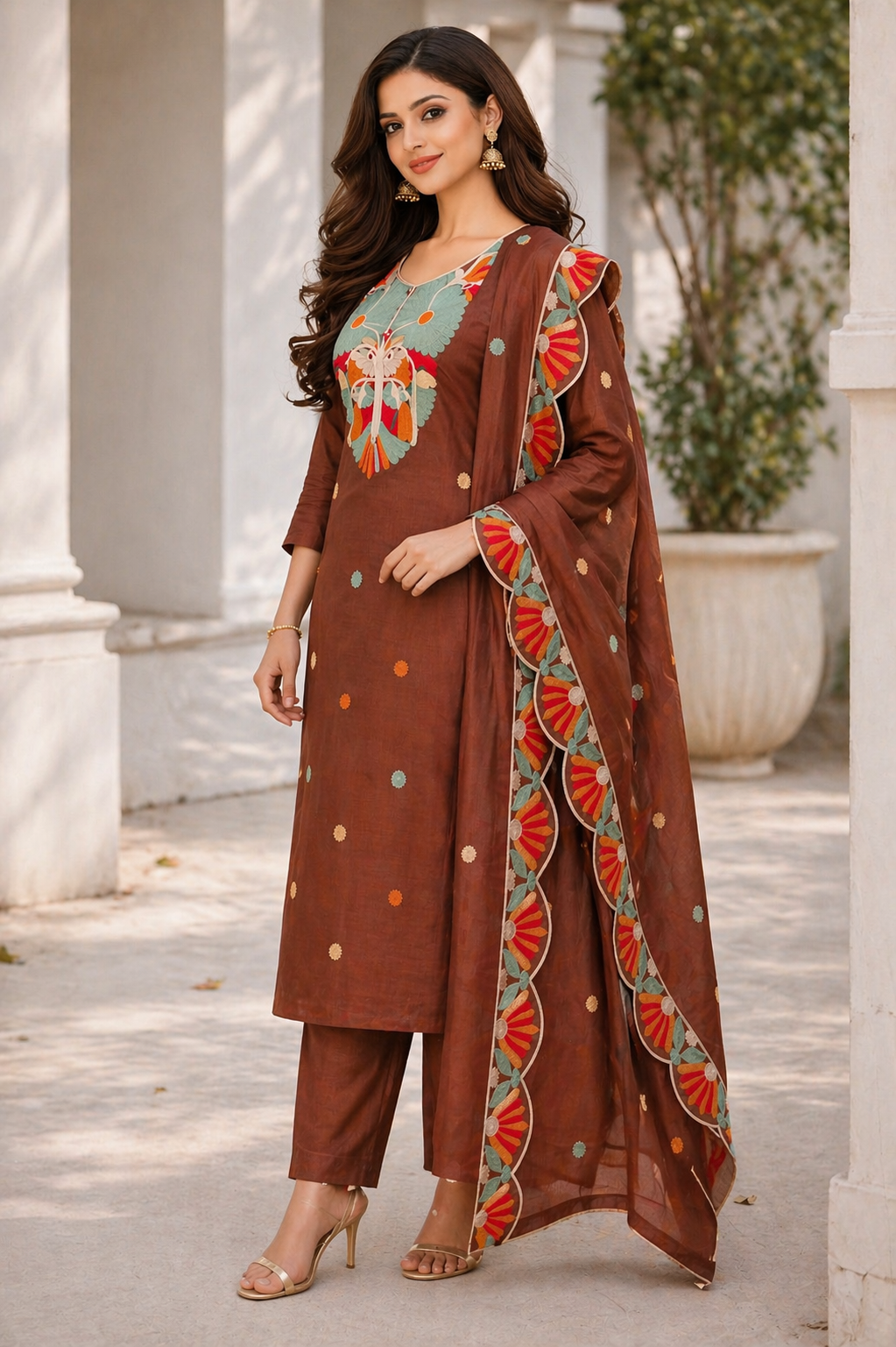 Rust Wine Bloom Elegance Set