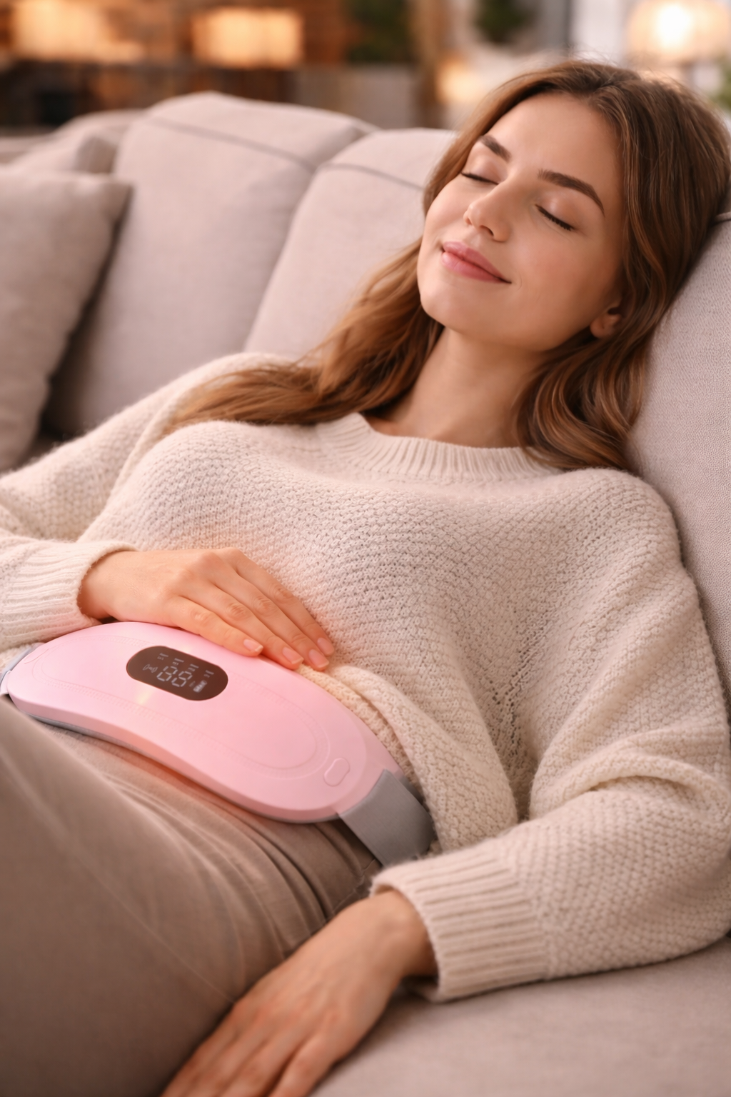 Period Cramp Comfort Heating Pad and Massager