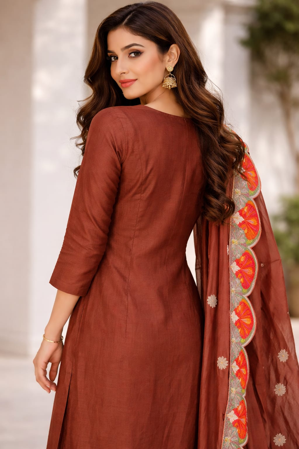 Rust Wine Bloom Elegance Set