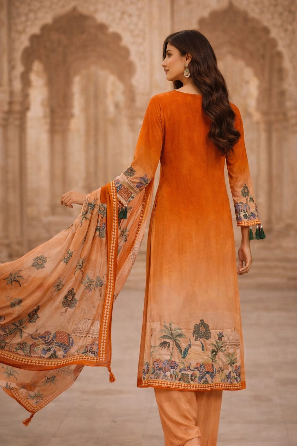 Royal Amber Heritage Kurti Set