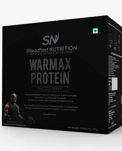 Warmax Protein – Whey Isolate & Hydrolysate | Chocolate Flavour | 6, 15 & 30 Sachets