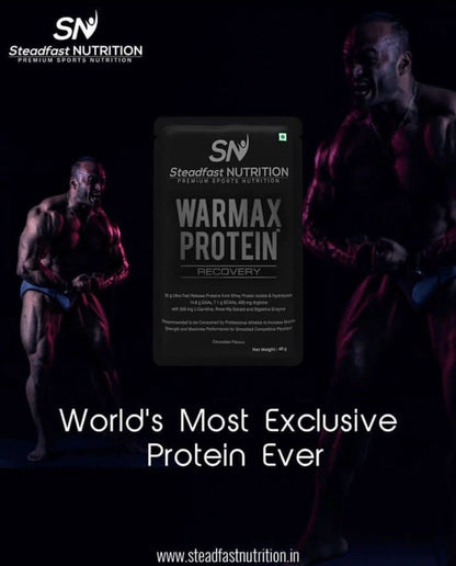 Warmax Protein – Whey Isolate & Hydrolysate | Chocolate Flavour | 6, 15 & 30 Sachets