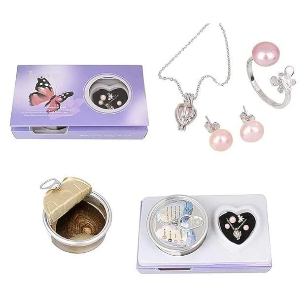 Love Pearl Necklace Set + Free Earrings + One Ring & a secret gift