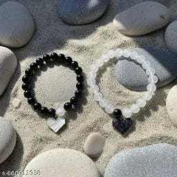 2pcs glow in the dark lover bracelets with a pair of beleket bff bracelets